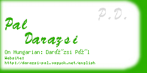 pal darazsi business card